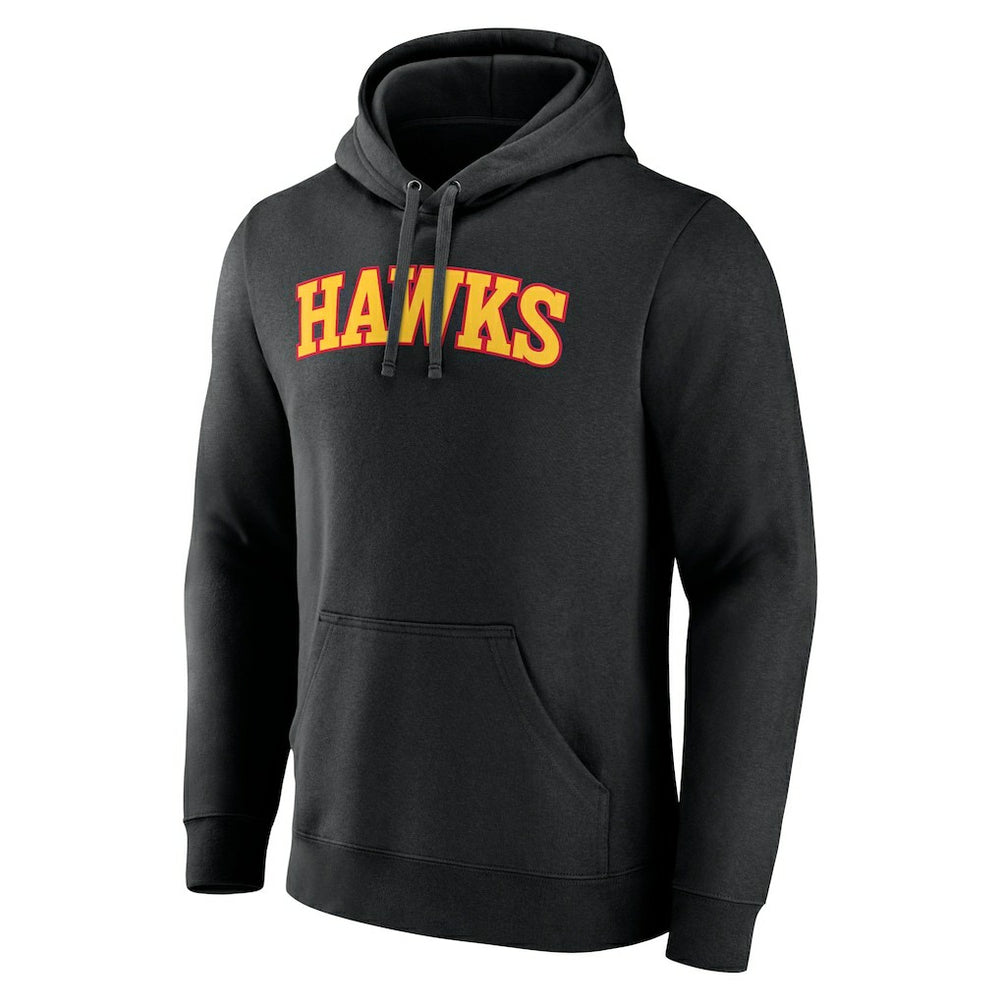 Black Atlanta Hawks Wordmark Team Pullover Hoodie | NBA