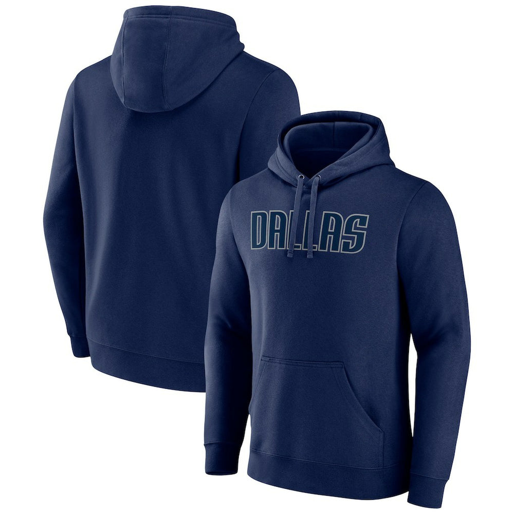 Navy Dallas Mavericks Wordmark Team Pullover Hoodie sale | NBA