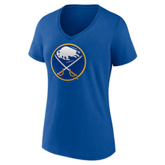 Buffalo Sabres Women's Team Logo V-Neck T-Shirt -  NHL T-shirts