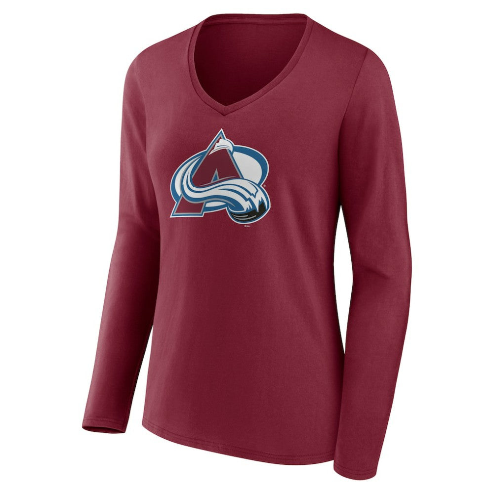 Colorado Avalanche Women's Team Logo Long Sleeve V-Neck T-Shirt -  NHL T-shirts