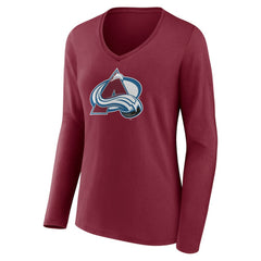 Colorado Avalanche Women's Team Logo Long Sleeve V-Neck T-Shirt -  NHL T-shirts