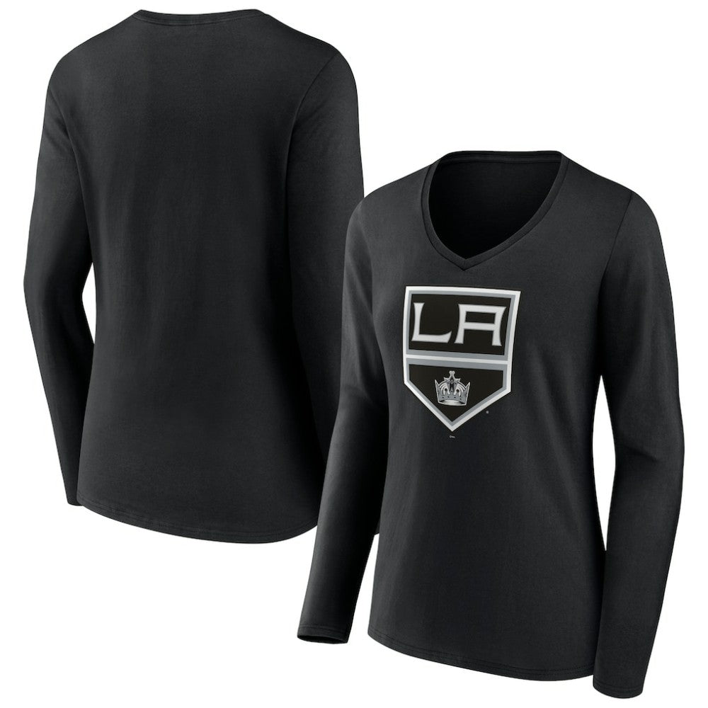 Los Angeles Kings Women's Team Logo Long Sleeve V-Neck T-Shirt -  NHL T-shirts