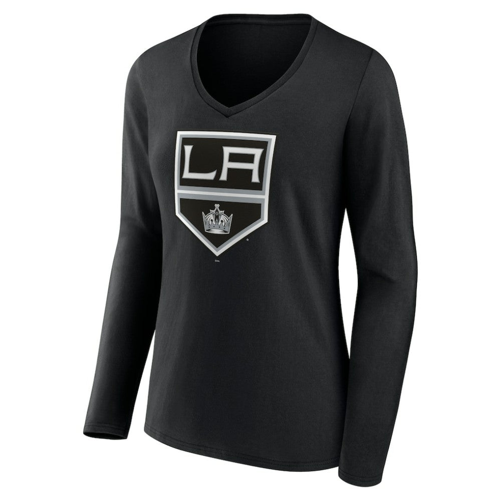 Los Angeles Kings Women's Team Logo Long Sleeve V-Neck T-Shirt -  NHL T-shirts