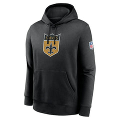 New Orleans Saints 2023 Sideline Club Alternate Tri-Blend Pullover Hoodie | NFL US