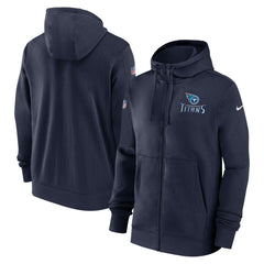 Tennessee Titans 2023/24 Sideline Club Full-Zip Hoodie | NFL On sale