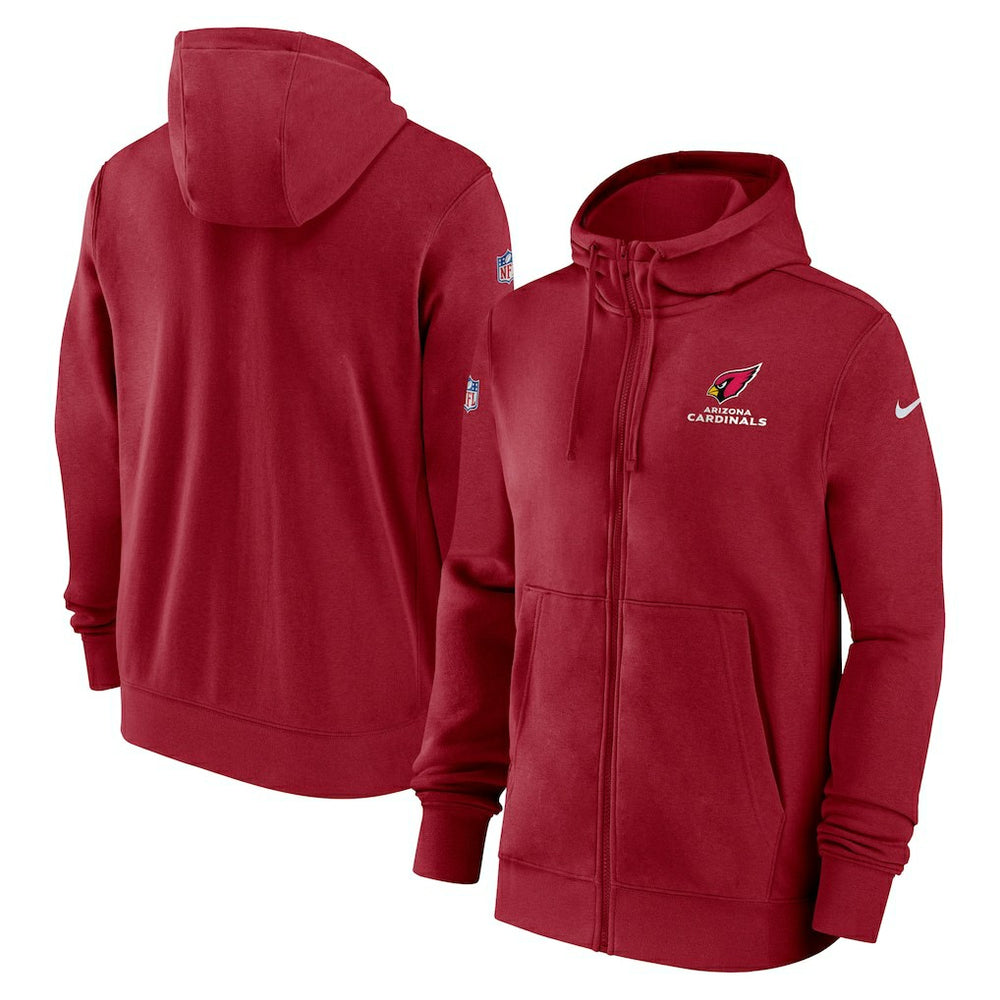 Arizona Cardinals 2023/24 Sideline Club Full-Zip Hoodie | NFL Hot
