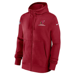 Arizona Cardinals 2023/24 Sideline Club Full-Zip Hoodie | NFL Hot