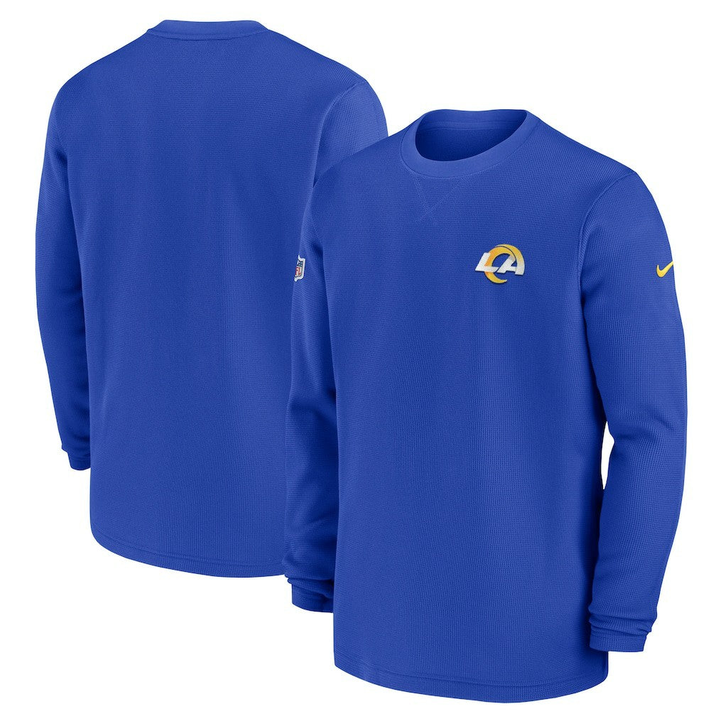Los Angeles Rams 2023 Sideline Throwback Heavy Brushed Waffle Long Sleeve Top | NFL Near me