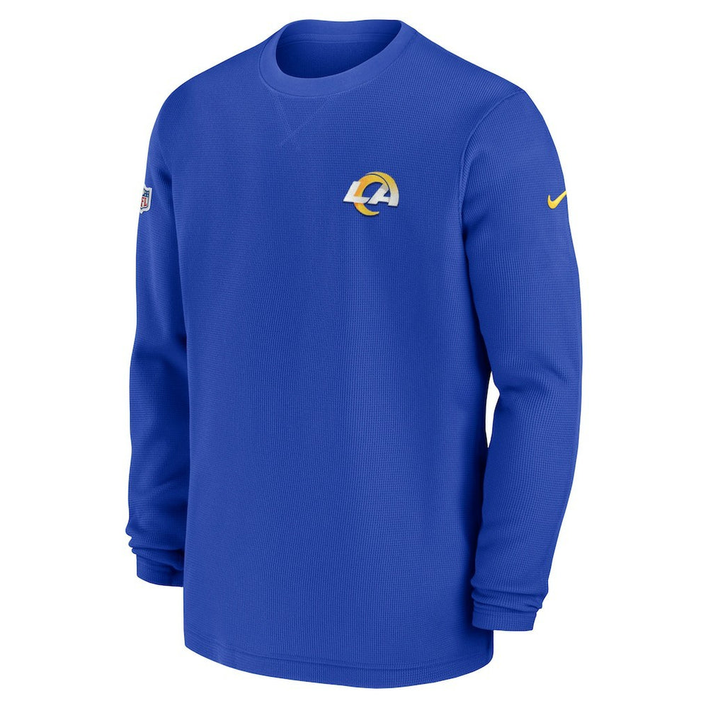 Los Angeles Rams 2023 Sideline Throwback Heavy Brushed Waffle Long Sleeve Top | NFL Near me