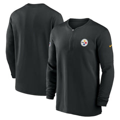 Pittsburgh Steelers 2023 Sideline Performance Long Sleeve Tri-Blend Quarter-Zip Top | NFL New
