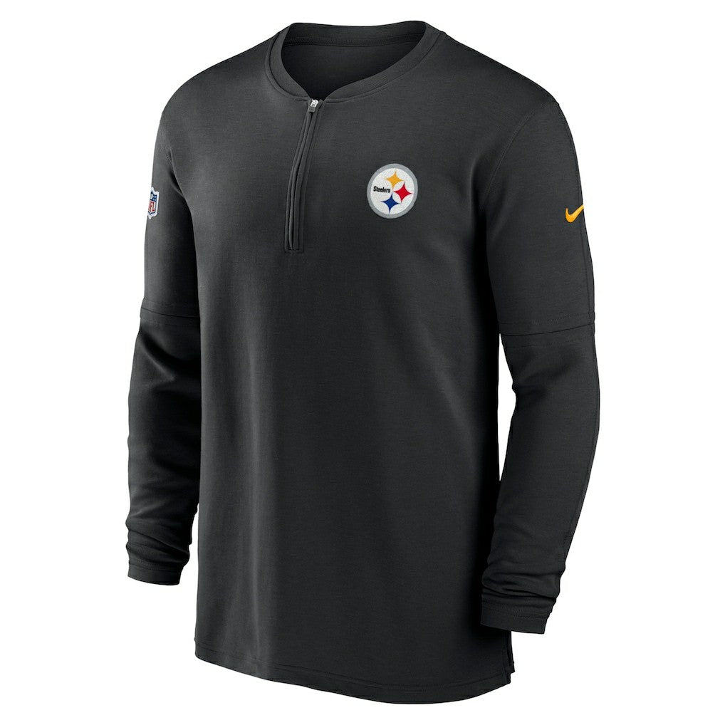 Pittsburgh Steelers 2023 Sideline Performance Long Sleeve Tri-Blend Quarter-Zip Top | NFL New