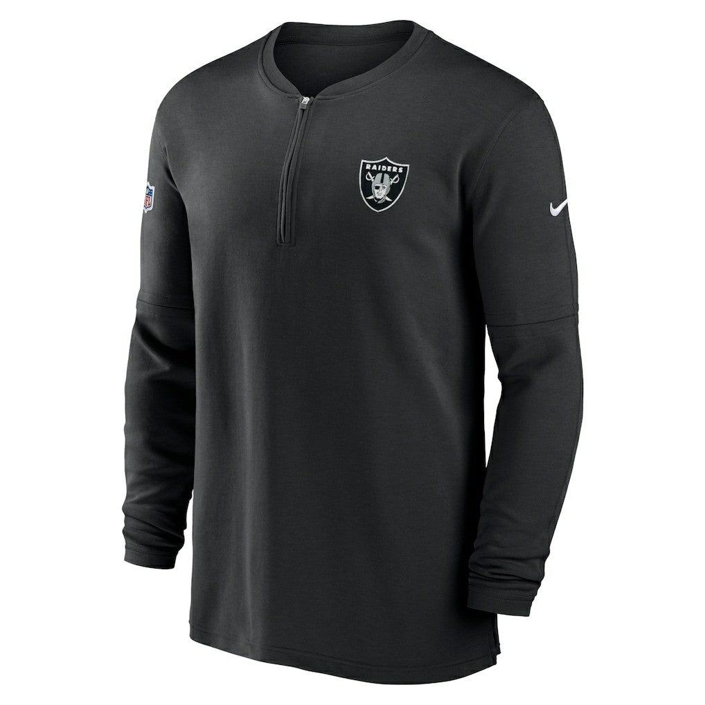 Las Vegas Raiders 2023 Sideline Performance Long Sleeve Tri-Blend Quarter-Zip Top | NFL US