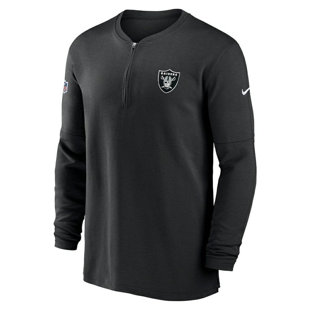Las Vegas Raiders 2023 Sideline Performance Long Sleeve Tri-Blend Quarter-Zip Top | NFL US