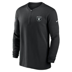 Las Vegas Raiders 2023 Sideline Performance Long Sleeve Tri-Blend Quarter-Zip Top | NFL US
