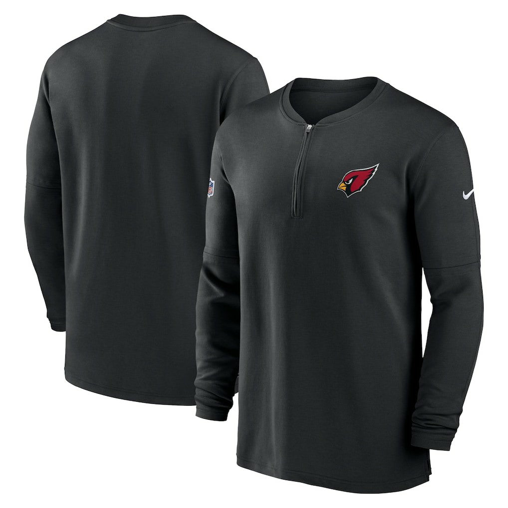 Arizona Cardinals 2023 Sideline Performance Long Sleeve Tri-Blend Quarter-Zip Top | NFL Hot
