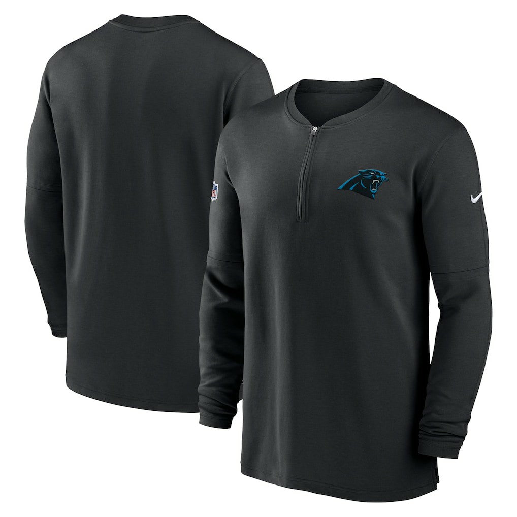 Carolina Panthers 2023 Sideline Performance Long Sleeve Tri-Blend Quarter-Zip Top | NFL Near me