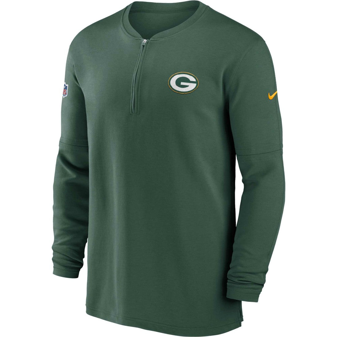Green Bay Packers 2023 Sideline Performance Long Sleeve Tri-Blend Quarter-Zip Top | NFL Online