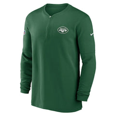 New York Jets 2023 Sideline Performance Long Sleeve Tri-Blend Quarter-Zip Top | NFL New