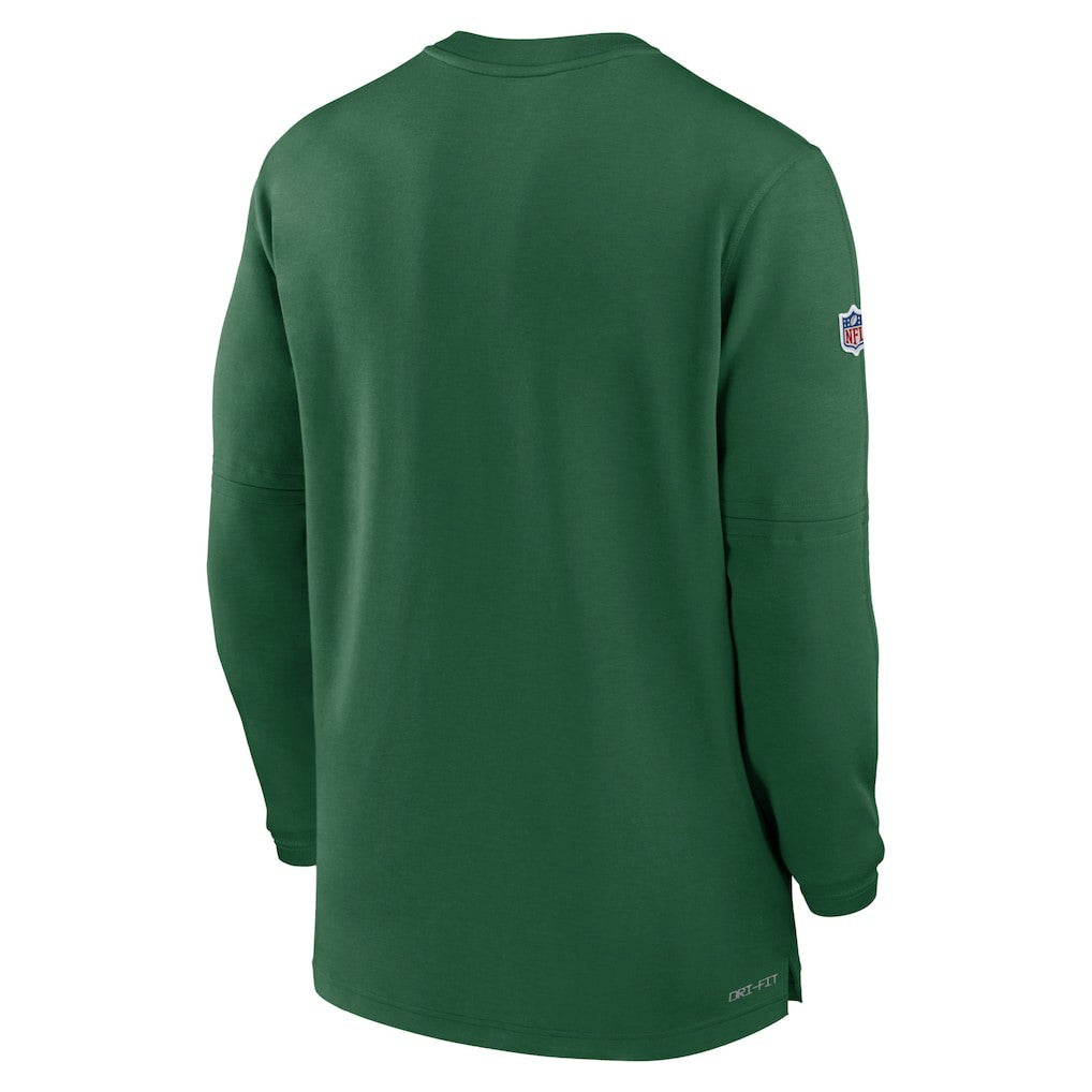 New York Jets 2023 Sideline Performance Long Sleeve Tri-Blend Quarter-Zip Top | NFL New
