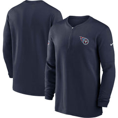Tennessee Titans 2023 Sideline Performance Long Sleeve Tri-Blend Quarter-Zip Top | NFL Outlet