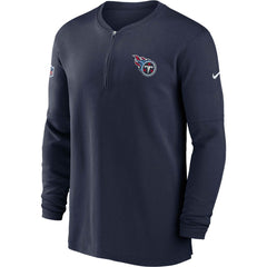 Tennessee Titans 2023 Sideline Performance Long Sleeve Tri-Blend Quarter-Zip Top | NFL Outlet
