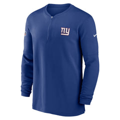 New York Giants 2023 Sideline Performance Long Sleeve Tri-Blend Quarter-Zip Top | NFL Hot