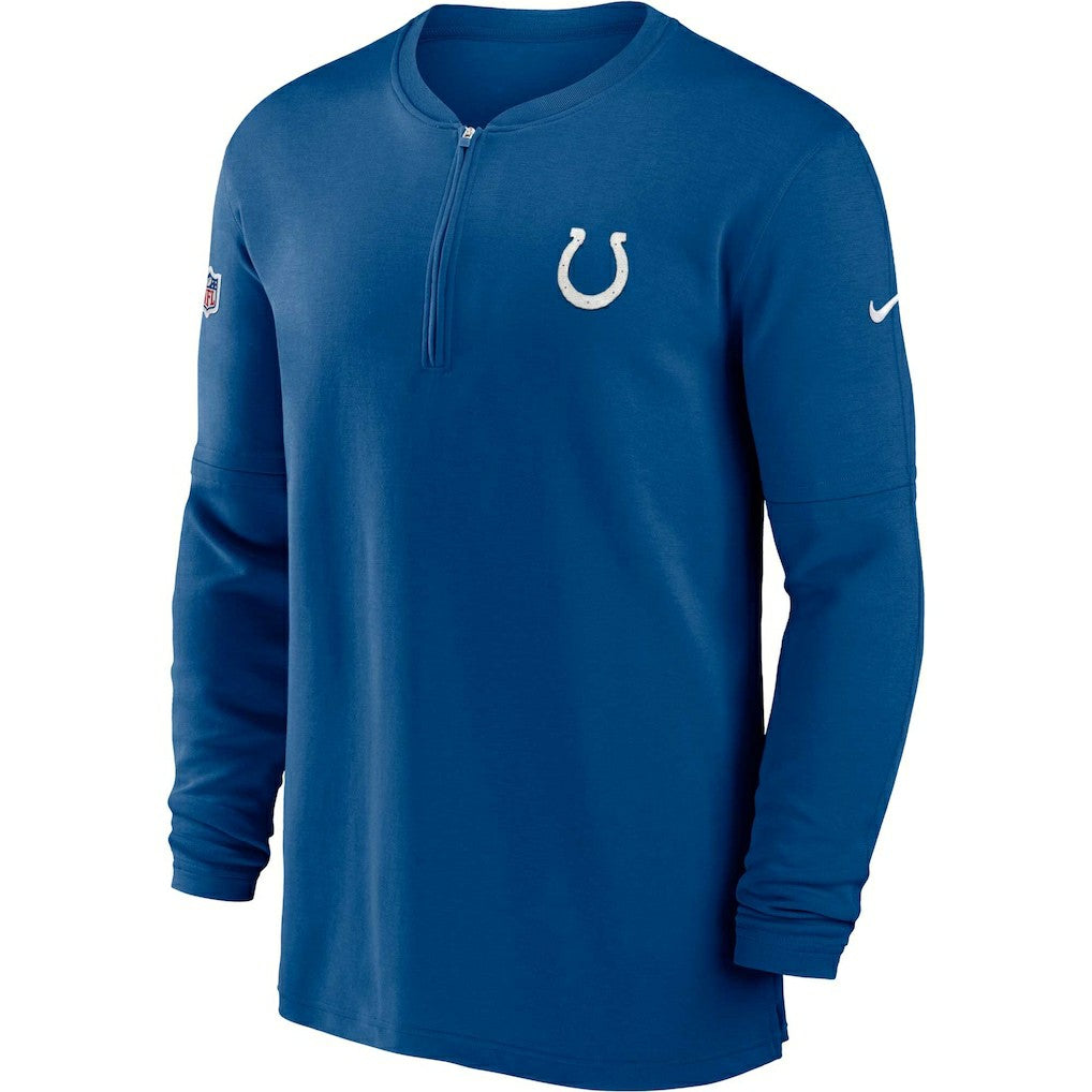 Indianapolis Colts 2023 Sideline Performance Long Sleeve Tri-Blend Quarter-Zip Top | NFL Online