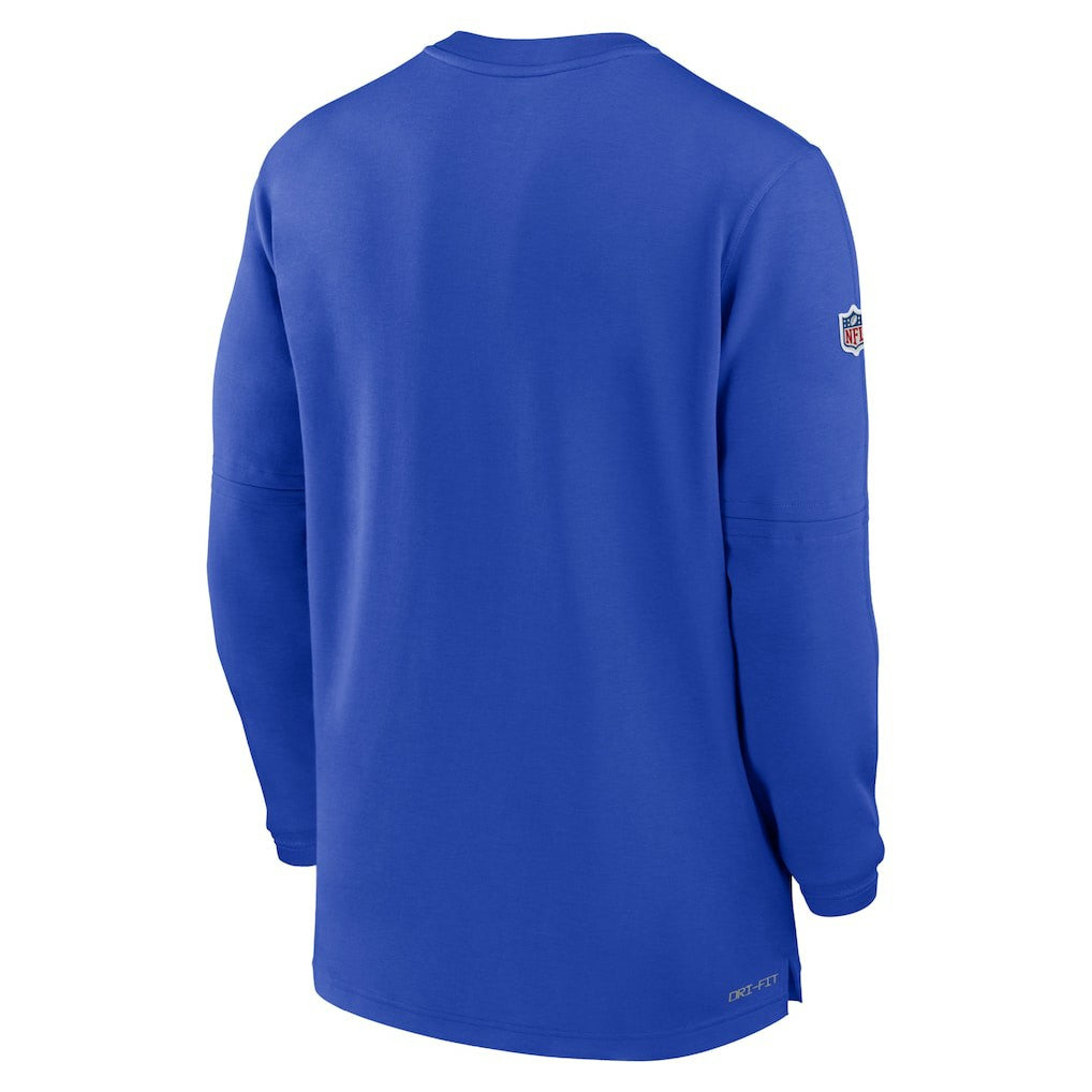 Los Angeles Rams 2023 Sideline Performance Long Sleeve Tri-Blend Quarter-Zip Top | NFL On sale