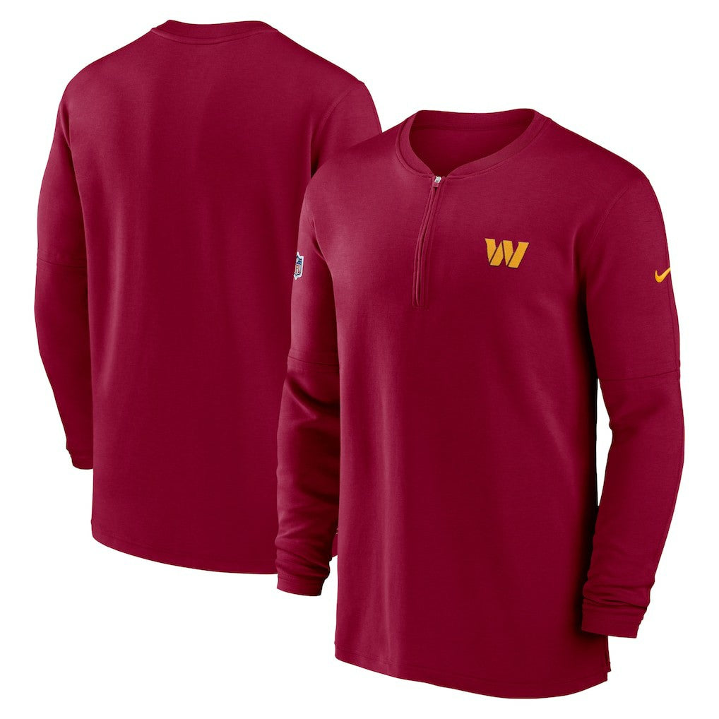 Washington Commanders 2023 Sideline Performance Long Sleeve Tri-Blend Quarter-Zip Top | NFL Online
