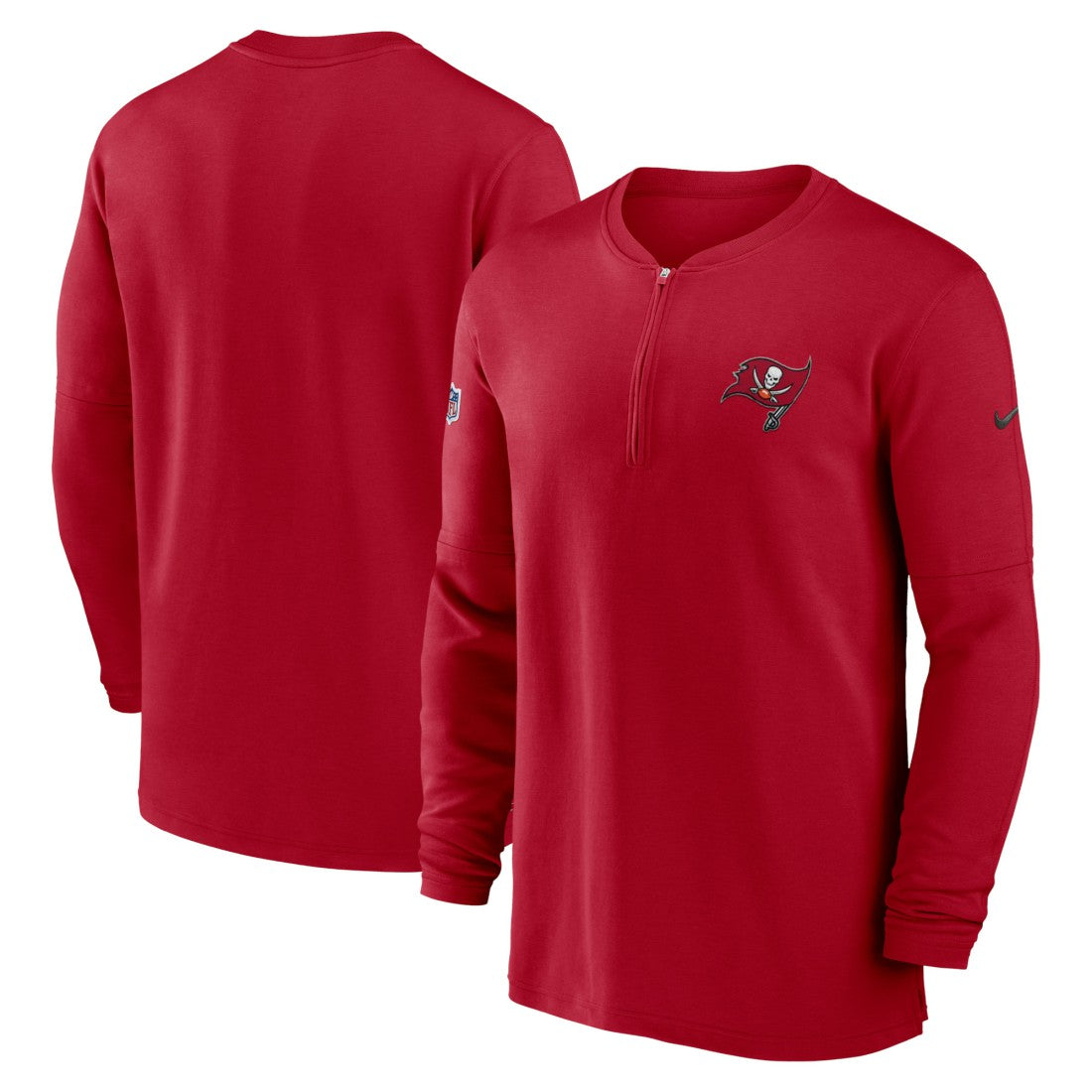 Tampa Bay Buccaneers 2023 Sideline Performance Long Sleeve Tri-Blend Quarter-Zip Top | NFL On sale