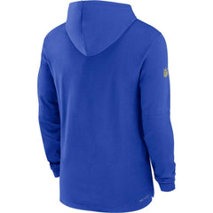 Los Angeles Rams Sideline Performance Long Sleeve Hoodie T-Shirt | NFL Outlet