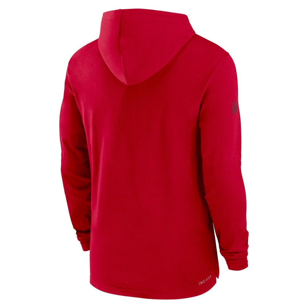 Tampa Bay Buccaneers Sideline Performance Long Sleeve Hoodie T-Shirt | NFL Discount