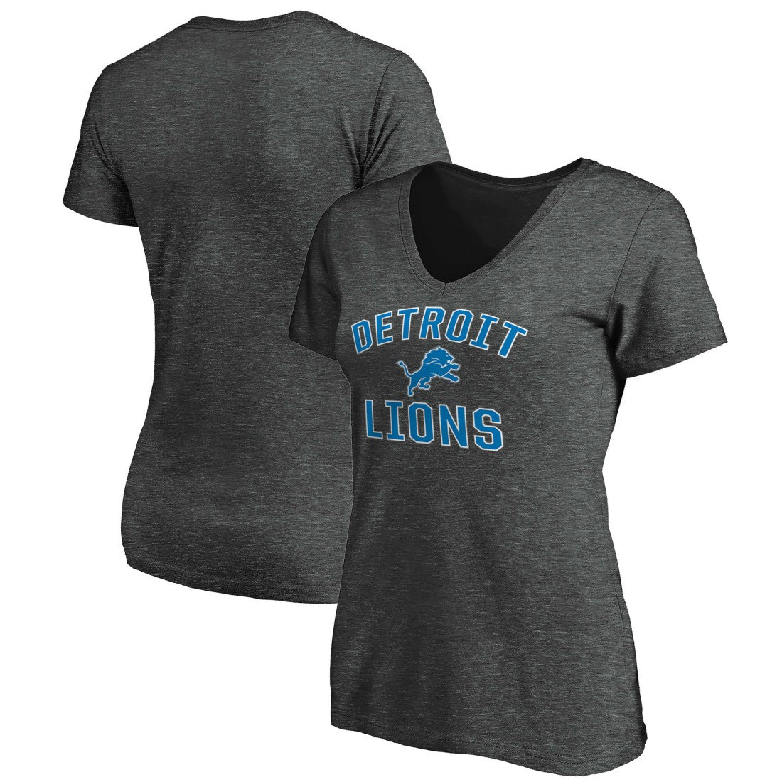 Detroit Lions Women's Victory Arch Team V-Neck T-Shirt | NFL Outlet