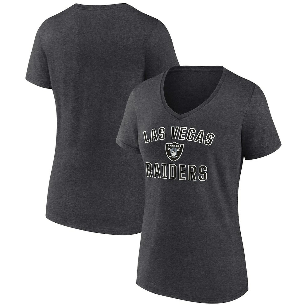 Las Vegas Raiders Women's Victory Arch Team V-Neck T-Shirt | NFL Hot
