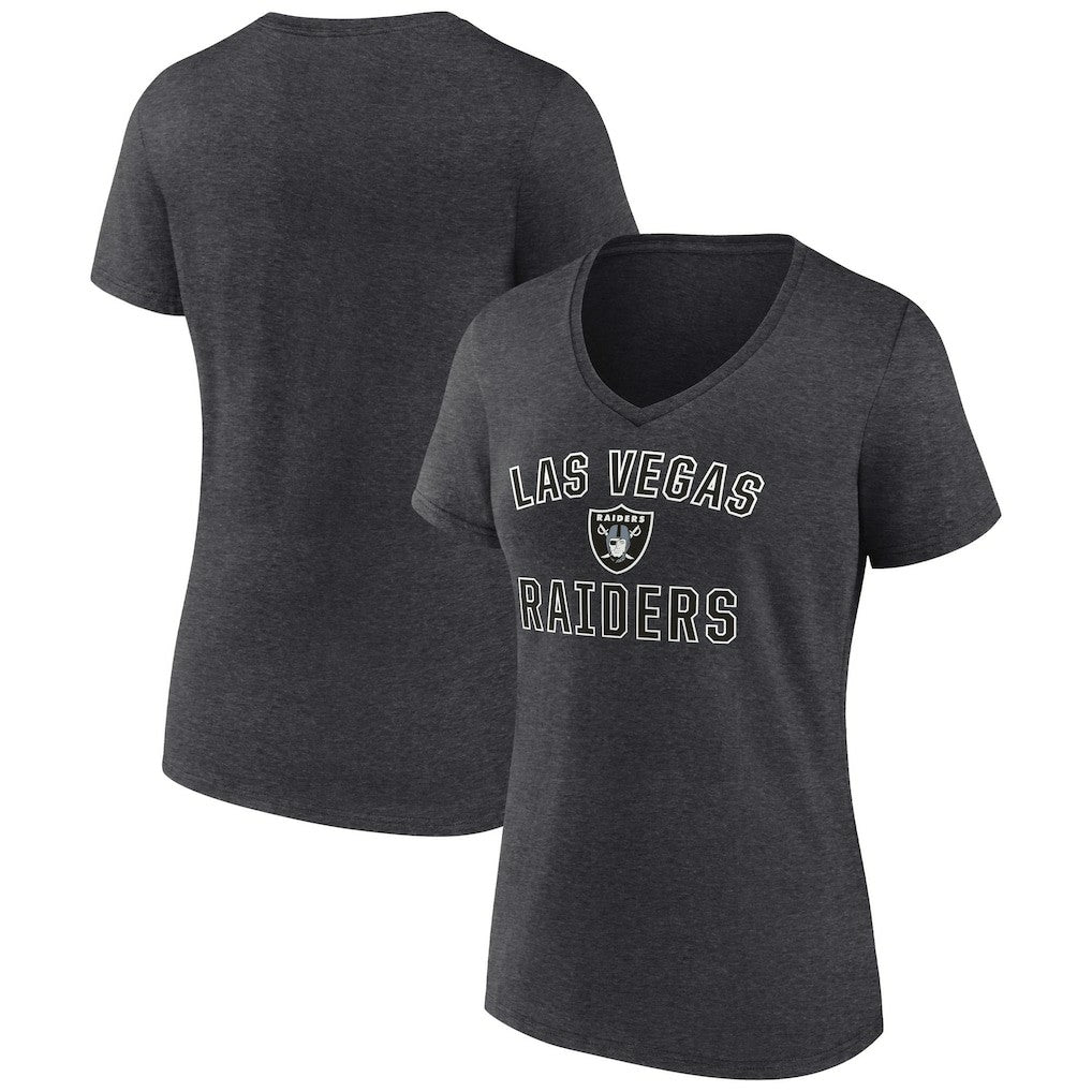 Las Vegas Raiders Women's Victory Arch Team V-Neck T-Shirt | NFL Hot