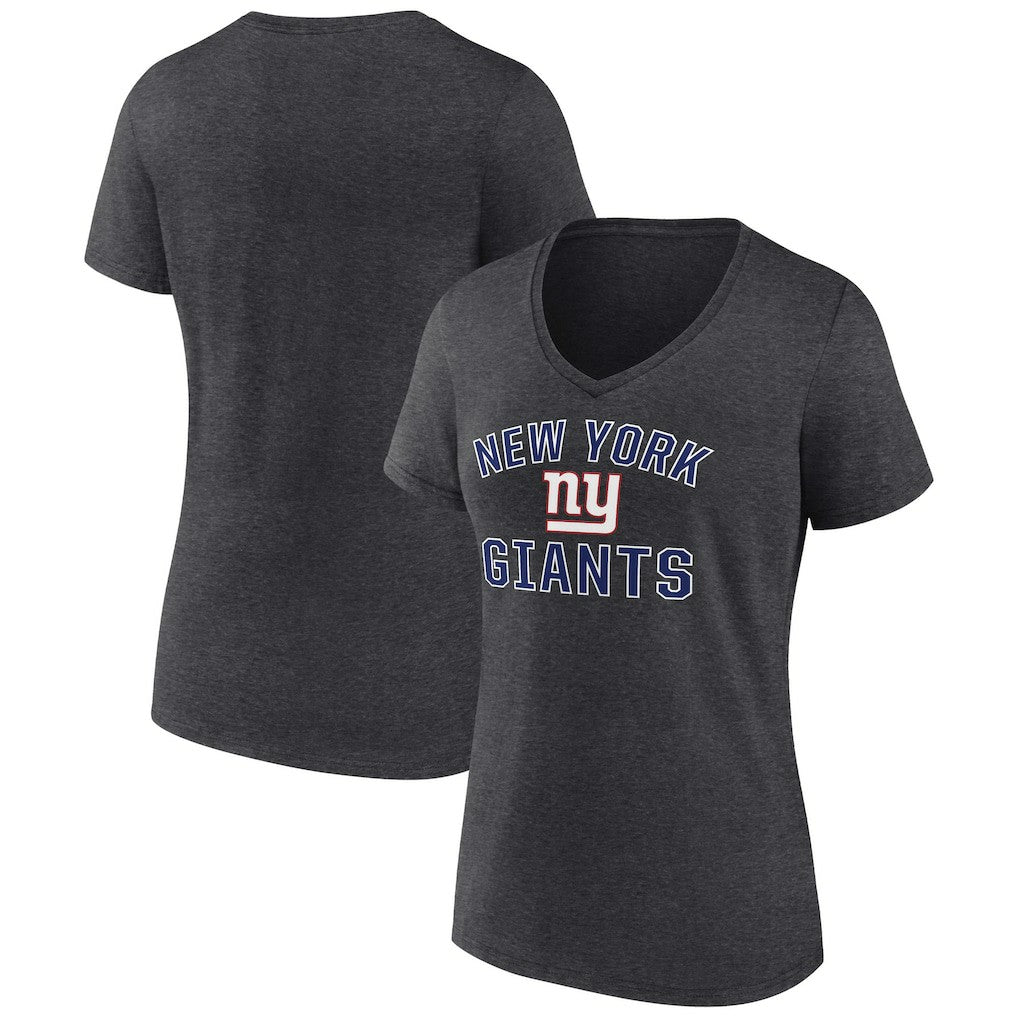New York Giants Women's Victory Arch Team V-Neck T-Shirt | NFL Hot