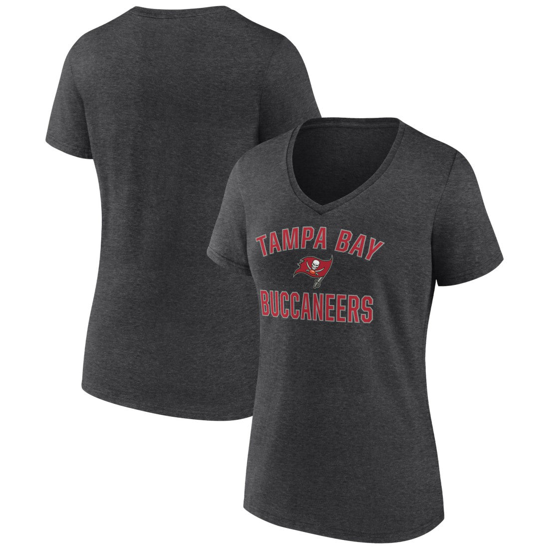 Tampa Bay Buccaneers Women's Victory Arch Team V-Neck T-Shirt | NFL Discount
