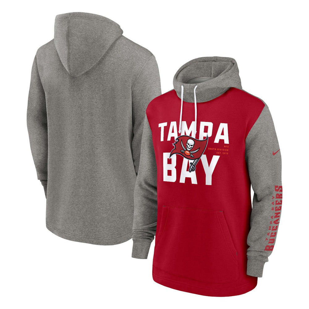 Tampa Bay Buccaneers Fashion Color Block Pullover Hoodie | NFL US