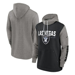 Las Vegas Raiders Fashion Color Block Pullover Hoodie | NFL Hot