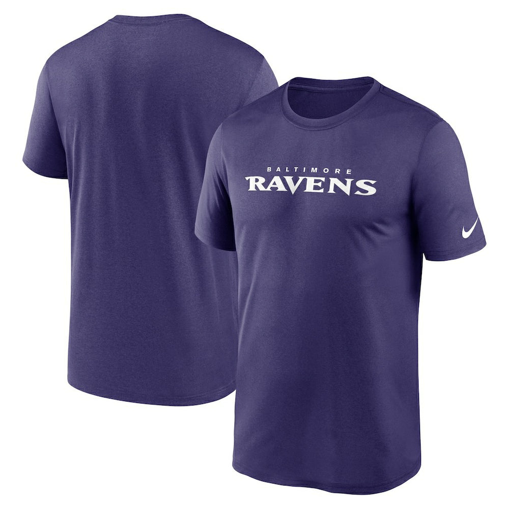 Baltimore Ravens Legend Wordmark Performance T-Shirt | NFL Hot