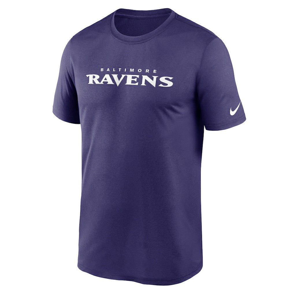Baltimore Ravens Legend Wordmark Performance T-Shirt | NFL Hot