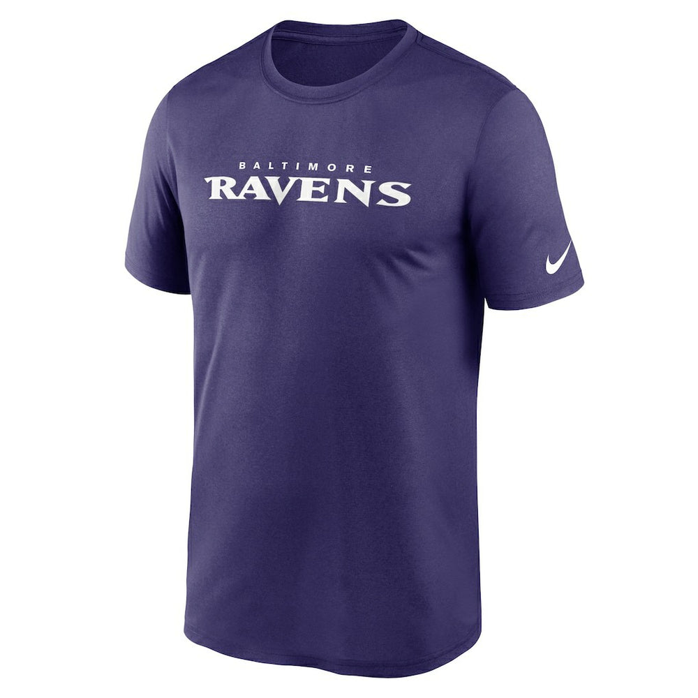 Baltimore Ravens Legend Wordmark Performance T-Shirt | NFL Hot