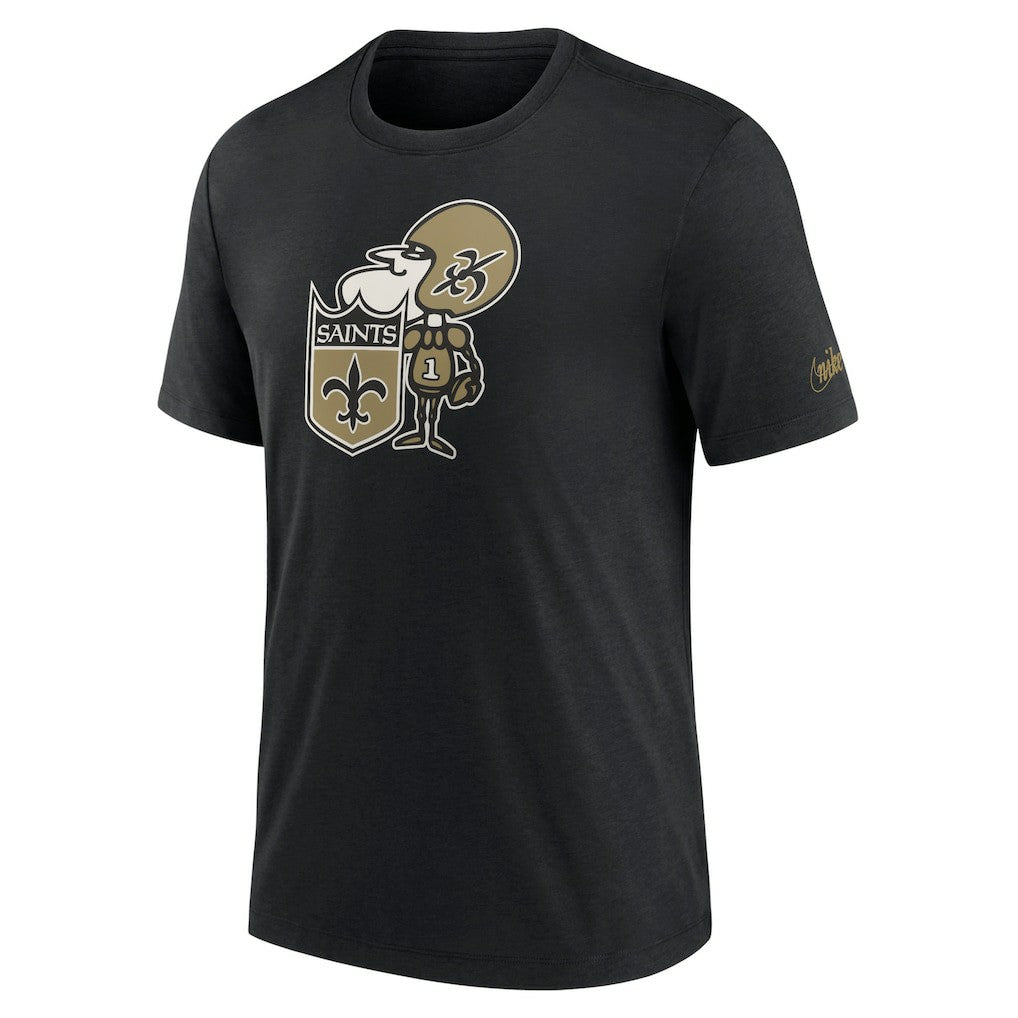 New Orleans Saints Rewind Logo Tri-Blend T-Shirt | NFL Outlet
