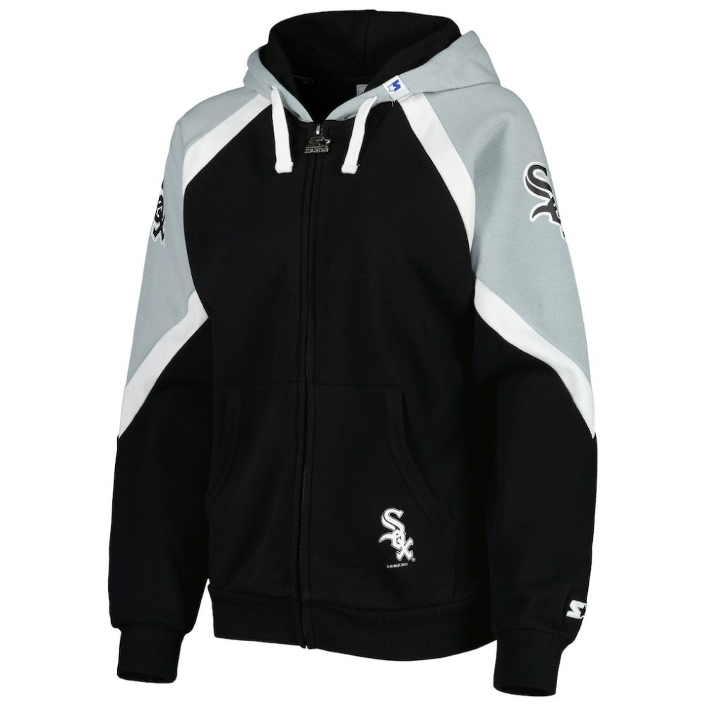 Chicago White Sox Starter Women's Hail Mary Full-Zip Hoodie - MLB Hoodies