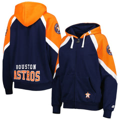 Houston Astros Starter Women's Hail Mary Full-Zip Hoodie - MLB Hoodies