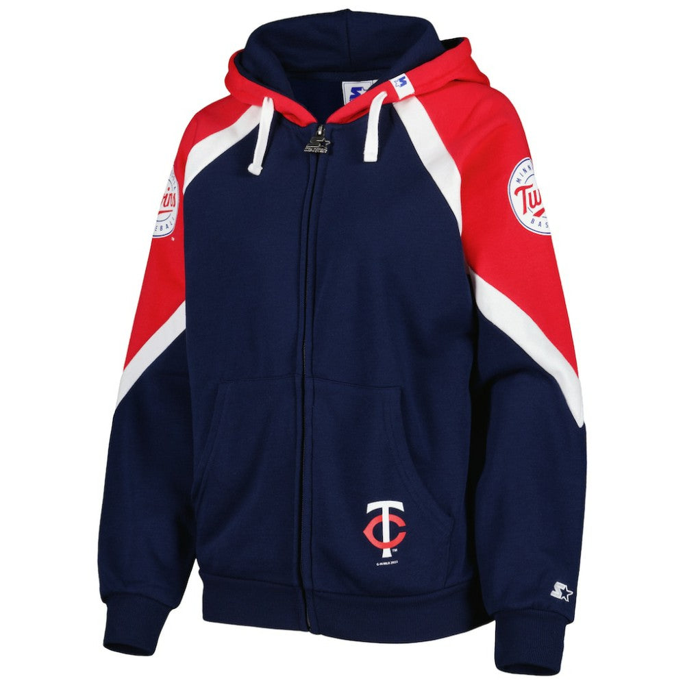 Minnesota Twins Starter Women's Hail Mary Full-Zip Hoodie - MLB Hoodies