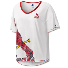 St. Louis Cardinals Starter Women's Perfect Game V-Neck T-Shirt - MLB T-shirts