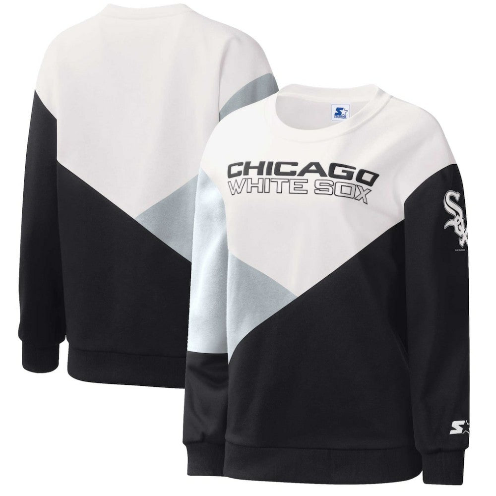 Chicago White Sox Starter Women's Shutout Pullover Sweatshirt - MLB Pullover