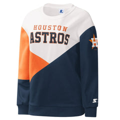 Houston Astros Starter Women's Shutout Pullover Sweatshirt - MLB Pullover