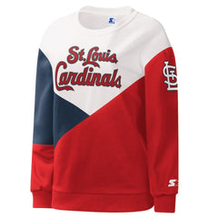 St. Louis Cardinals Starter Women's Shutout Pullover Sweatshirt - MLB Pullover